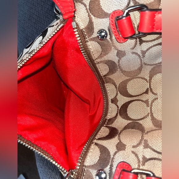 Coach City Tote Bag - Red - Picture 5 of 6